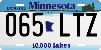 MN license plate 065LTZ