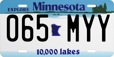 MN license plate 065MYY