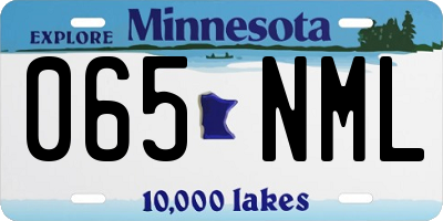 MN license plate 065NML