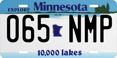 MN license plate 065NMP
