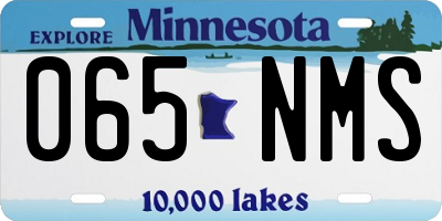MN license plate 065NMS