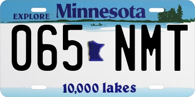 MN license plate 065NMT