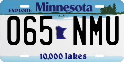 MN license plate 065NMU