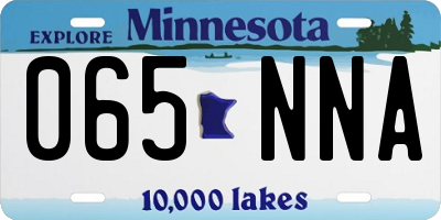MN license plate 065NNA
