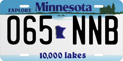 MN license plate 065NNB