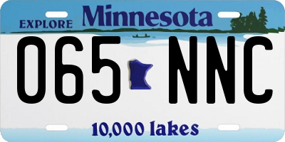 MN license plate 065NNC