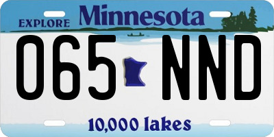 MN license plate 065NND