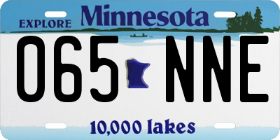 MN license plate 065NNE