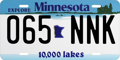 MN license plate 065NNK