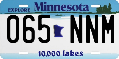 MN license plate 065NNM