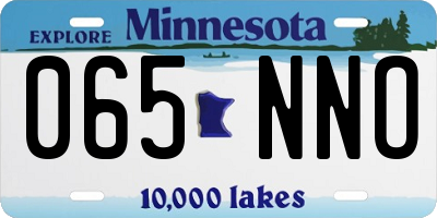 MN license plate 065NNO