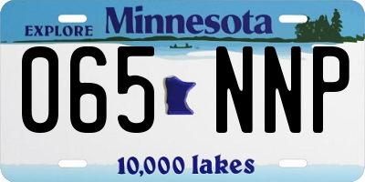 MN license plate 065NNP
