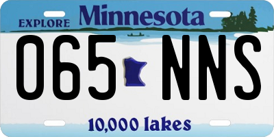 MN license plate 065NNS