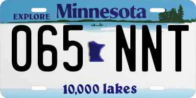 MN license plate 065NNT