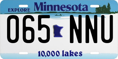 MN license plate 065NNU
