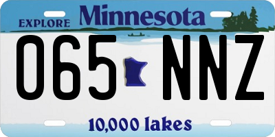 MN license plate 065NNZ