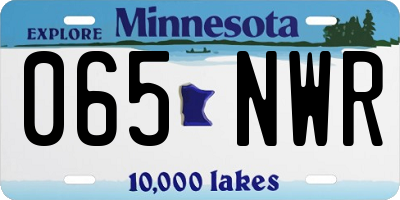 MN license plate 065NWR