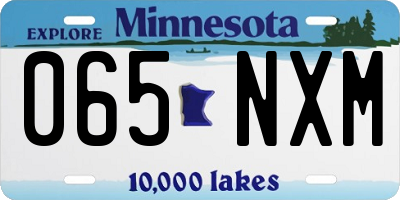 MN license plate 065NXM
