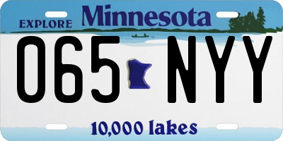 MN license plate 065NYY