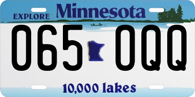 MN license plate 065OQQ