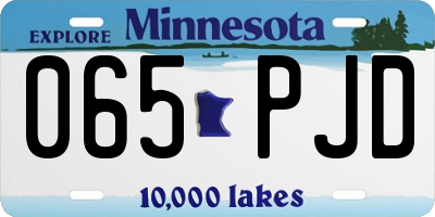 MN license plate 065PJD