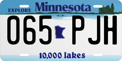 MN license plate 065PJH