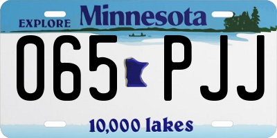 MN license plate 065PJJ