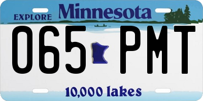 MN license plate 065PMT
