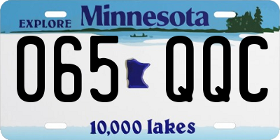 MN license plate 065QQC