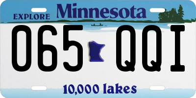 MN license plate 065QQI