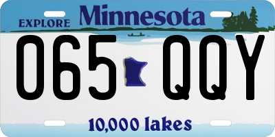 MN license plate 065QQY