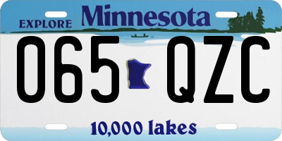 MN license plate 065QZC