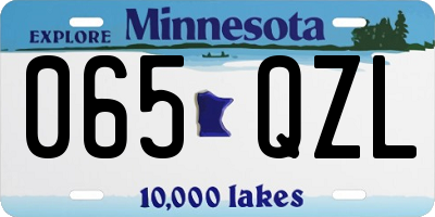 MN license plate 065QZL