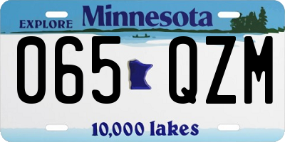 MN license plate 065QZM