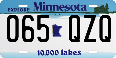MN license plate 065QZQ