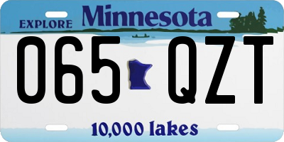 MN license plate 065QZT