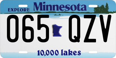 MN license plate 065QZV