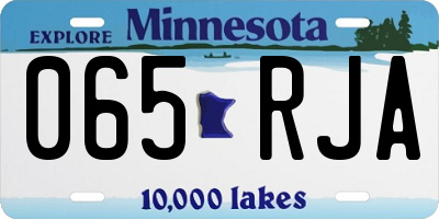 MN license plate 065RJA
