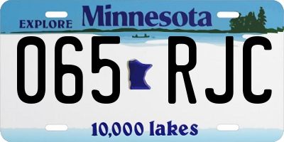 MN license plate 065RJC