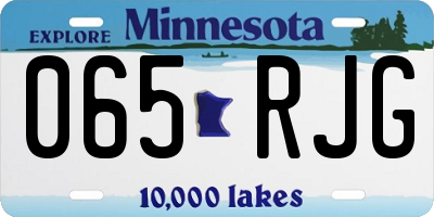 MN license plate 065RJG