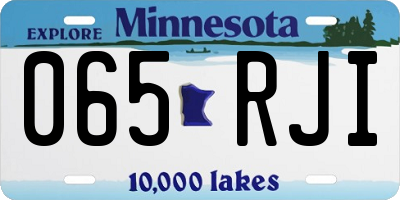 MN license plate 065RJI