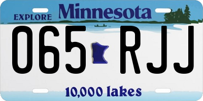 MN license plate 065RJJ