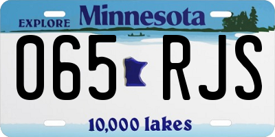 MN license plate 065RJS
