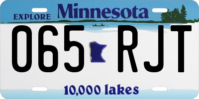 MN license plate 065RJT