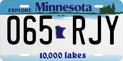 MN license plate 065RJY