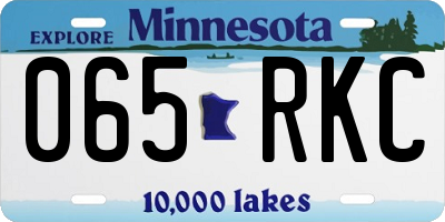 MN license plate 065RKC