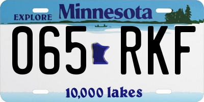 MN license plate 065RKF