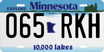 MN license plate 065RKH