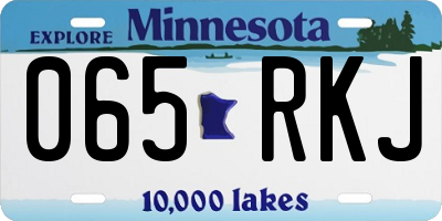 MN license plate 065RKJ