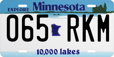 MN license plate 065RKM